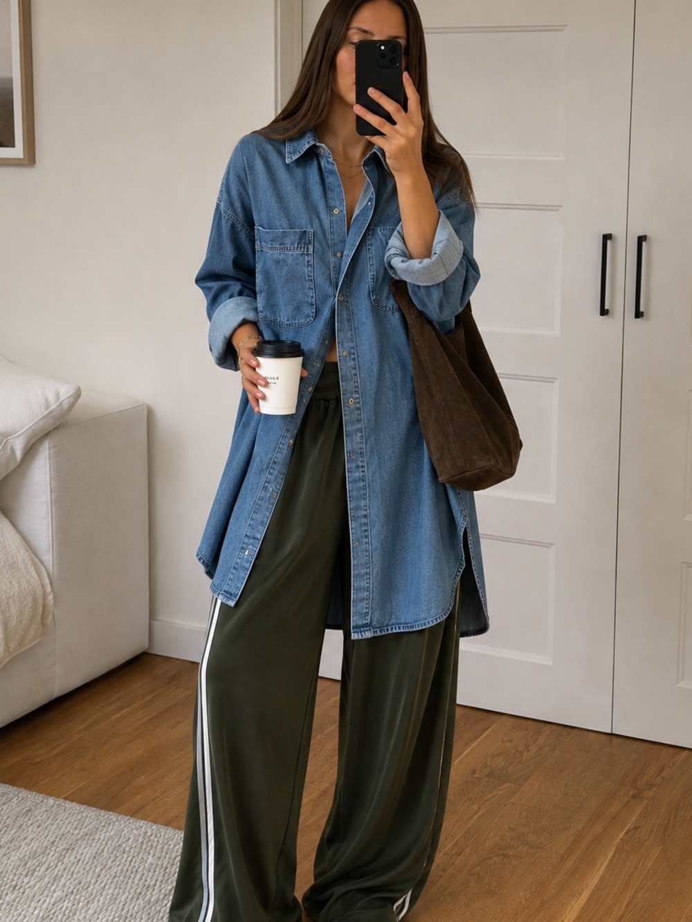 Anthropologie Light Blue Denim Shirt Jacket